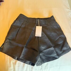 Vitamin A Charcoal Linen Shorts